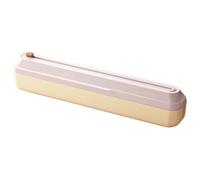 Distributeur De Papier Aluminium avec Coupeur - Stockage Sécurisé pour Film Alimentaire - avec Cutter Latéral pour Rouleau de Papier Aluminium,pour Congélateur Réfrigérateur Mur Placard Tiroir