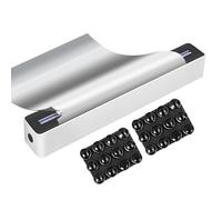 Distributeur de papier d'aluminium avec coupe-papier, distributeur de film alimentaire, coupe-aliments robuste, rangement peu encombrant pour papier sulfurisé, réfrigérateur de cuisine Coupe rationali