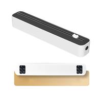 Distributeur de papier d'aluminium avec ventouse pour papier d'aluminium et tiroir de découpe, boîte de rangement pour papier sulfurisé et accessoire de cuisine essentiel (noir)