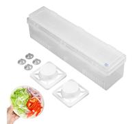 Distributeur De Papier D'Aluminium - Distributeur Avec Cutter | Coupe-Emballage Alimentaire | Film Réutilisable Domestique | Coupe-Glissière Facile | Cuisine Maison Rangement Sécurisé, Pratique Et Dur