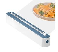 Distributeur de papier d'aluminium - Organisateur d'emballage alimentaire avec cutter coulissant | Support d'emballage de cuisine pour film ménager, papier ciré, film, boîte de distribution de rouleau