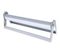 Distributeur de papier de boucher, distributeur de rouleaux de papier et cutter avec lame dentelée, support de papier artisanal ou support de rouleau de vinyle, facile à utiliser, peut être fixé au