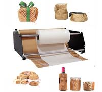 Distributeur de papier d'emballage, support de papier d'emballage kraft, machine de remplissage manuelle de papier bulle, outil de coupe robuste pour petites entreprises