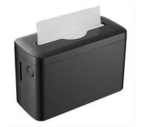 Distributeur de papier essuie-mains de comptoir, pour salle de bain, usage commercial, multi-pliage, pliage en trois, noir