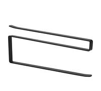 Distributeur de Papier Essuie-Tout sous Armoire sans Perçage Porte Rouleau Papier de Cuisine Support pour Rouleau de Papier Support pour Papier Essuie-Tout Cuisine Salle de Bain 26x1,3x10cm Noir