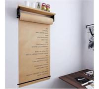 Distributeur de papier kraft de, Porte-rouleau de papier kraft, tableau mémo mural avec étagère, plusieurs tailles(40cm/15.7in Wide)
