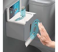 Distributeur de Papier Toilette Automatique sans Contact,Distributeur Essuie Mains Mural,Porte Rouleau Papier Toilette Auto-adhésif sans Perçage Rechargeable pour Cuisine et Salle de Bain