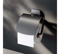 Distributeur de papier toilette avec couvercle Montage mural sans percer adhésif Distributeur de papier toilette en acier inoxydable Distributeur de papier toilette salle de bain en acier inoxydable,