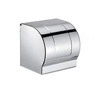Distributeur de papier toilette fermé en acier inoxydable - Boîte de rangement pour mouchoirs en papier résistant à l'humidité - Pour salle de bain, cuisine, salle de bain - Rectangulaire
