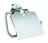 Distributeur de papier toilette Grohe Essentials 40367001, chrome, avec couvercle
