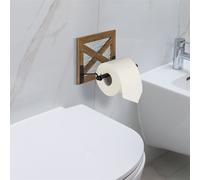 Distributeur de papier toilette Mucola Eckig BraunDétenteur de rouleau de papier toilette Rustikal Distributeur de rouleau de papier Vintage