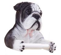 Distributeur de papier toilette mural simple en forme de bouledogue 3D