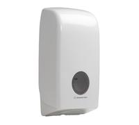 Distributeur de Papier Toilette plié Aquarius 6946-1 x Distributeur Blanc de Papier Toilette Feuille à Feuille