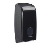 Distributeur de papier toilette plié Aquarius 7172 - 1 x distributeur noir de papier toilette feuille à feuille