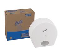 Distributeur de papier toilette Scott Control 7046 - 1 x distributeur blanc de papier toilette en rouleau
