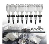 Distributeur de parfum manuel,comprenant un distributeur avec 6ou8 têtes de pompe et 6ou 8 coupelles de test,des flacons de parfum en verre de 200ml et un distributeur pour bar à parfums 8heads