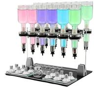 Distributeur de Parfum, remplisseur de Liquide Manuel à 12 têtes avec Bouteilles en Verre de 200ml, Support de testeur de Parfum de Bureau pour Magasin, Bar