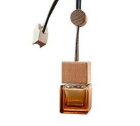 Distributeur De Parfum Vide - Bouchon En Bois 8ml, Charme Désodorisant, Support De Cologne Liquide | Décoration Automobile, Cabine De Véhicule, Libération D'arômes, Atmosphère Relaxante, Sangle Réglab