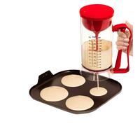 Distributeur de pâte, 1200 ml distributeur de pâte à crêpes avec étiquette de mesure, séparateur de pâte pour crêpes, cupcake, gaufre, mélange pour muffin, crêpe et gâteau