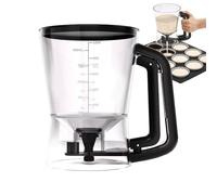 Distributeur de pâte à crêpes - 1 litre - En forme d'entonnoir - Bec verseur pour crêpes - Pour cupcakes, sauces, sirop, huile, épices, crème, vinaigrette, salade, cuisine, pâtisserie, beurre et miel