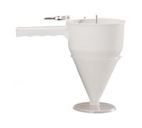 Distributeur de pâte à crêpes - 1200ml Entonnoir avec Socle pour Pâte à Crêpes,Pour Cupcakes, Gâteaux et Biscuits - pour la Cuisine, Petit-Déjeuner, Dessert, Cookies, Muffins, Pâtisserie Maison