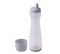 Distributeur de pâte à crêpes, design anti-goutte, 8 x 8 x 28,5 cm, flacon à presser pour gâteaux, facile à ranger, pour crêpes, gaufres, beignets, petit-déjeuner, déjeuner