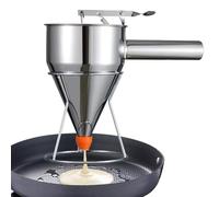 Distributeur de pâte à cupcake - Distributeur de pâte à crêpes en acier inoxydable | Entonnoir multicalibré en acier inoxydable avec support | Accessoires de cuisson pour cupcakes, gaufres ou autres