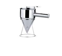 Distributeur de pâte en acier inoxydable Distributeur de pâte en acier inoxydable, entonnoir à Piston Takoyaki avec support, boules poulpe gaufres, Sauce crème, doseur, outils cuisine(S)