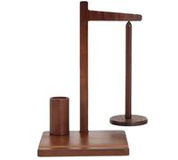 Distributeur de pelotes de fil en bois - Support de bobine avec base magnétique, accessoires d'outils de bricolage, fonction support de téléphone portable, aide à la gestion du fil | Distributeur de