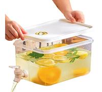 Distributeur de pichet de réfrigérateur 5 L avec robinet, distributeur boissons avec couvercle, récipient boisson froide d'été, pichet réfrigérateur, refroidisseur boissons pour jus