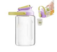 Distributeur de pichet pour réfrigérateur, Jar, distributeur de jus de fruits hermétique, pour réfrigérateur | Récipient filtrant de 3,5 litres avec poignée pour lait, limonade, bo