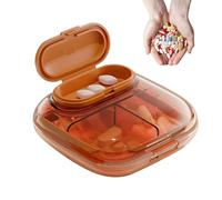 Distributeur de pilules, boîte hermétique pour pilules,Organisateur de médecine de voyage - Étui de voyage Porte-pilules, Conteneur quotidien pour pilules, Collier de médicament