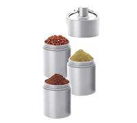 Distributeur de pilules étanche multi-compartiments en aluminium | Pilulier quotidien portable pour supplément bureau, école, voyage, camping, randonnée, pêche, course à pied, sport