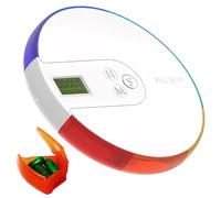 Distributeur de pilules intelligent Pilulier hebdomadaire à 7 compartiments avec minuterie alarme programmable et grand écran boîte à médicaments colorée
