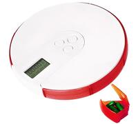 Distributeur de pilules intelligent Pilulier hebdomadaire à 7 compartiments avec minuterie alarme programmable et grand écran boîte à médicaments rouge