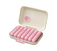 Distributeur De Pilules Portable 7 Jours Organisateurs Médicaments Voyage Capacité Avec Compartiments Intelligents Plastique ABS Sûr Pour La Maison Ou Le Voyage Boîte Rangement