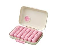 Distributeur De Pilules Portable 7 Jours Organisateurs Médicaments Voyage Capacité Avec Compartiments Intelligents Plastique ABS Sûr Pour La Maison Ou Le Voyage Boîte Rangement