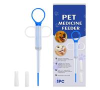 Distributeur de pilules pour chats - Silicone PP 6 x 15 cm | Distributeur de petits chats et chiens - Distributeur anti-fuite avec embout en silicone souple | Seringue à piston pour animaux