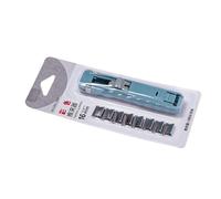 Distributeur de pinces à papier portable avec 8 recharges de pinces à papier en métal, capacité de 40 feuilles, clip de fichier pour l'organisation de documents, clip de fichiers recyclable