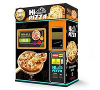 Distributeur de pizza chaude commercial en acier inoxydable avec système de surveillance à distance de grande capacité, recharge facile, alertes d'entretien automatisées pour les zones à fort trafic