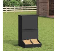 Distributeur de Porcs en Acier 55x51x91.5 cm pour Nourriture Animaux | Design minimaliste, capacité 20 kg, portes aimantées, étanche, intérieur extérieur, nettoyage facile