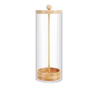 Distributeur de porte-paille - Rangement transparent pour pailles de restaurant - Distributeur de comptoir avec couvercle Solution d'organisation polyvalente Porte-crayons pour le salon de café