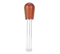 Distributeur de poudre de café en acier inoxydable | 304 outil à aiguille avec poignée en bois pour une extraction uniforme | Accessoire de barista pour café spécialisé/verser