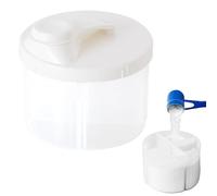 Distributeur de préparations pour nourrissons, distributeur de lait en poudre - Support rotatif pour formule de stockage de collations - Boîte portative de nouilles de riz à 4 compartiments, récipient