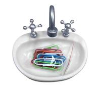 Distributeur De Punaises De Trombones - Robinet Miniature, Support De Punaises De Trombones, Organisateur De Papeterie | Accessoire De Décoration De Bureau, Amélioration Des Fournitures De Bureau,