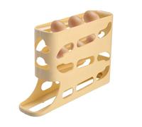 Distributeur de récipients à œufs pour réfrigérateur - Support à œufs roulant, système de stockage compact empilable, construction portable de longue durée | Support de stockage d'œufs réfrigéré