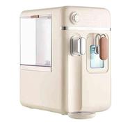 Distributeur de refroidisseur d'eau portable avec machine à glaçons, conception de comptoir en acier inoxydable pour une production rapide de glace à la maison et au bureau