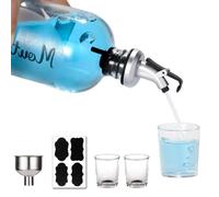 Distributeur de rinçage buccal - Bouteille avec pompe pour rinçage buccal | Support pour carafe à bec | pour salle de bain, décoration de bureau, comptoir de maison, coiffeuse.