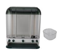 Distributeur de Riz 16,5kg, Grand Récipient Transparent, Boîte de Rangement Hermétique, Conteneur de Farine Étanche - Capacité Importante, Design Minimaliste, Conservation Longue (Verte)