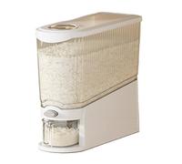 Distributeur de riz - Capacité de 6 kg - Distributeur hermétique de type | Seau à riz anti-moucherons avec tasse à mesurer pour haricots, maïs, céréales, sucre, bonbons, collations, flocons d'avoine
